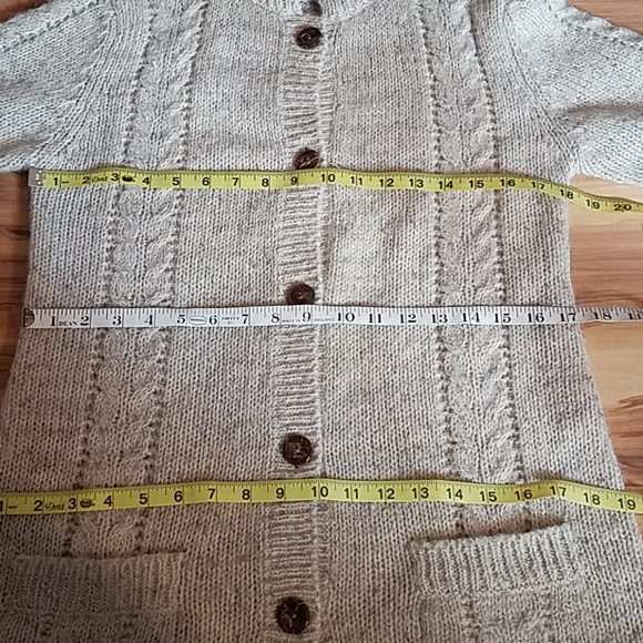 Vintage 80s Le Roy Long  Eclectic Grandpa Nordic   Preppy Sweater Mohair Blend M - Picture 10 of 11